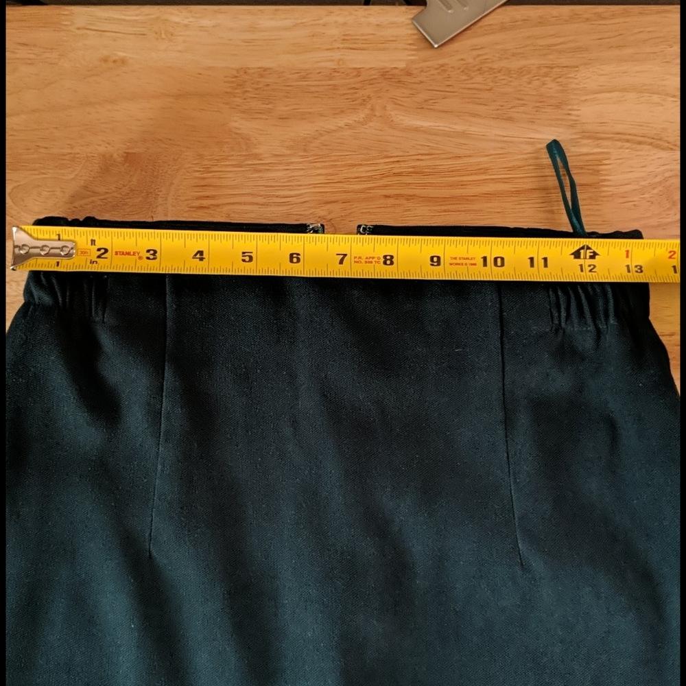 Vintage emerald green pencil skirt